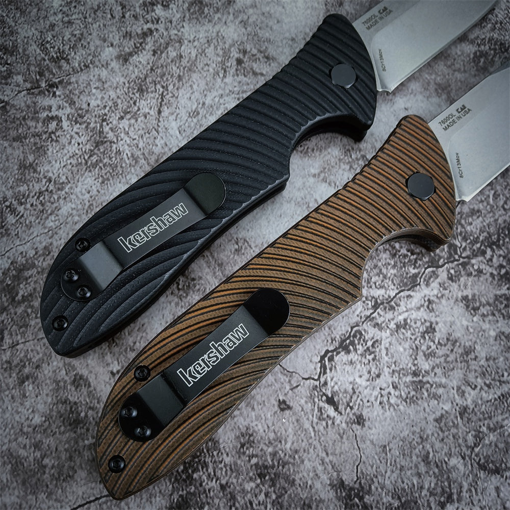 2022 Newest Kershaw 7600 Launch 5 Automatic Side Jump Switchblade Tactical Pocket Folding Knives CPM154 Powder Stainless Steel Blade G10 Handle Automatic Button