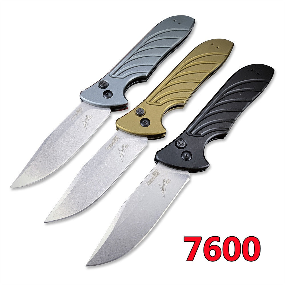 Kershaw Launch 5 7600 Emerson Design Automatic Knife Switchblade Tactical Pocket Folding Knives CPM154 Powder Stainless Steel Blade Anodized Aluminum Alloy Handle