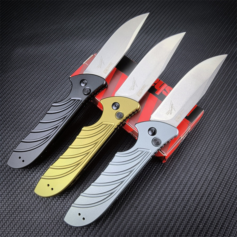 Kershaw Launch 5 7600 Emerson Design Automatic Knife Switchblade Tactical Pocket Folding Knives CPM154 Powder Stainless Steel Blade Anodized Aluminum Alloy Handle