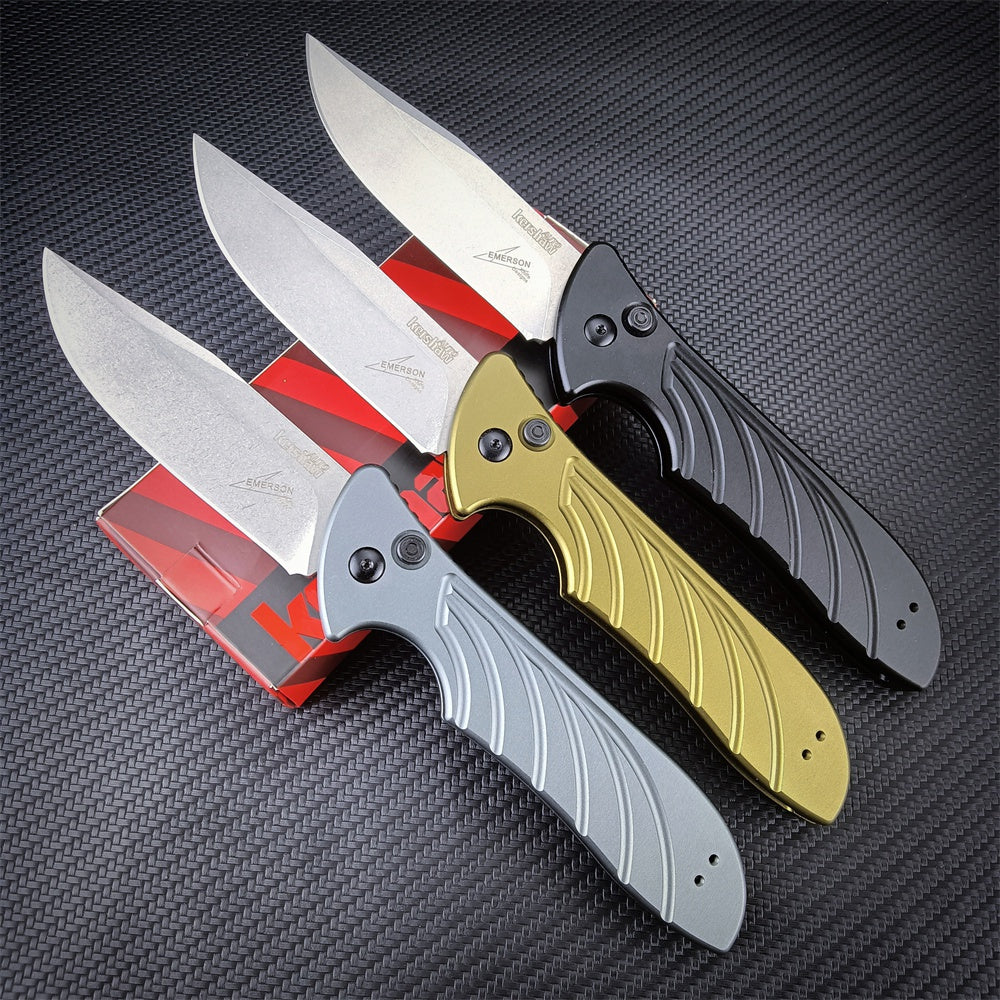 Kershaw Launch 5 7600 Emerson Design Automatic Knife Switchblade Tactical Pocket Folding Knives CPM154 Powder Stainless Steel Blade Anodized Aluminum Alloy Handle