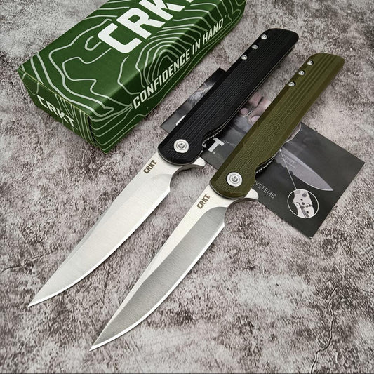 Tactical Spring Assisted Open Camping Survival Pocket Knife CRKT 3810 Richard Rogers CEO Gentleman's Folding Knife G10 Handle Gift
