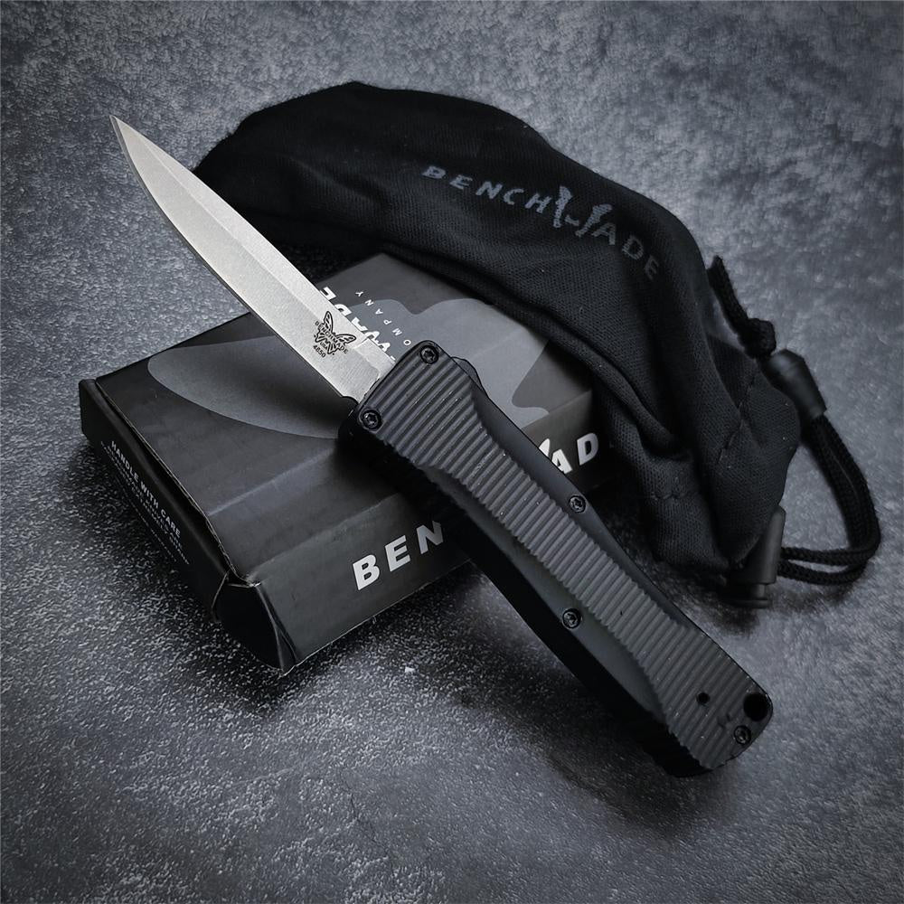 Benchmade 4850 OM CLIP POINT OTF KNIFE - CPM-S30V Blade Zinc Alloy Handle - D/A Spring Assisted Quickly Opening Survival Outdoor Pocket Knives