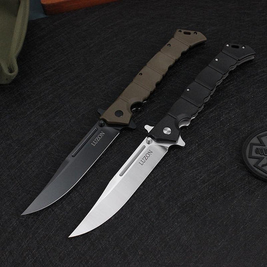 59HRC Cold Steel Luzon Stainless Steel Folding Knife Pocket Knife Tactical Survival Portable Camping Flipper Blade Knives Outdoor Multi Tools EDC Knife