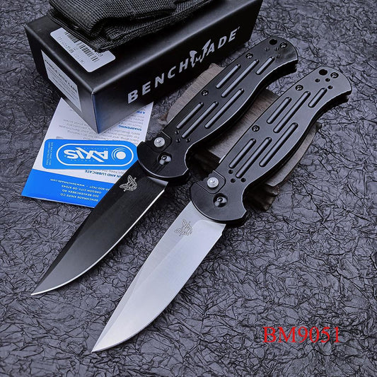 New 2023 Benchmade 9051 Outdoor Tactical Hunting Automatic Switchblade Knife D2 Steel Outdoor Survival Gear Rescue Camping Tools Benchmade Pocket Knives
